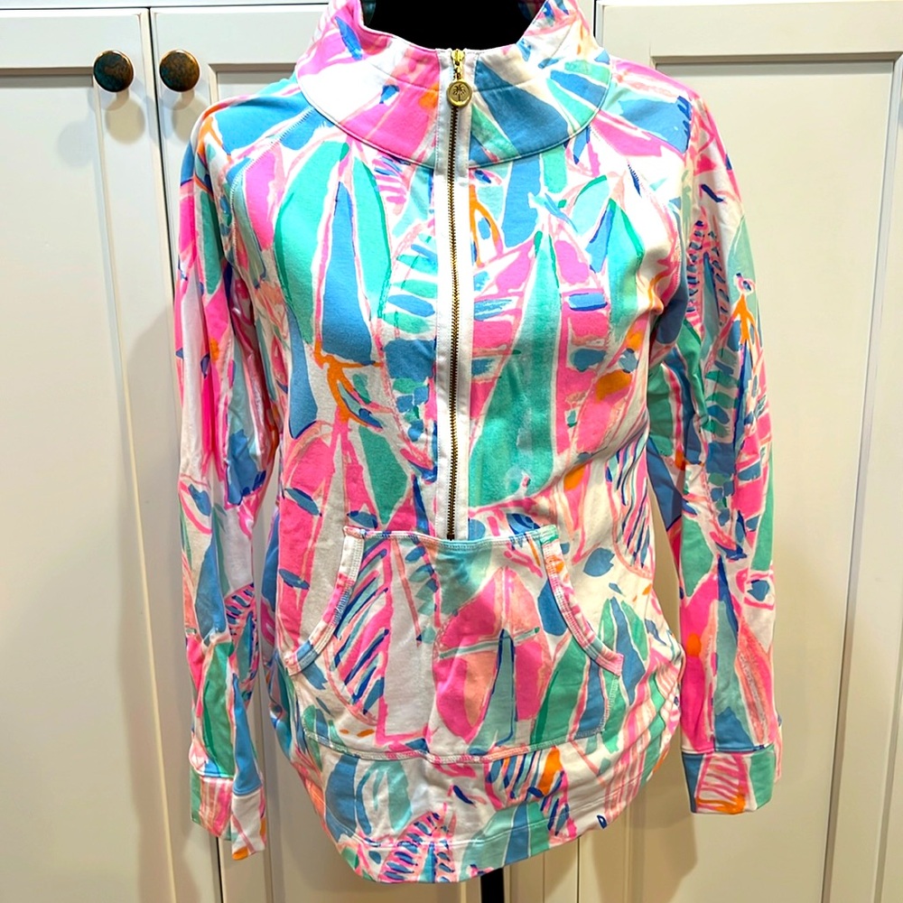 Lilly Pulitzer Skipper Popover in Sailing Print M